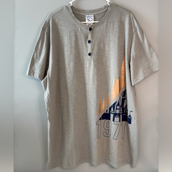 Disney Other - Grey Disney short sleeve tee Walt Disney World 50th Anniversary. Size XXL
